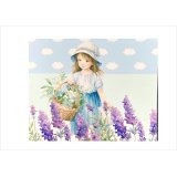 CuteGirl＊お花畑＊光沢シール＊12枚＊オリジナル