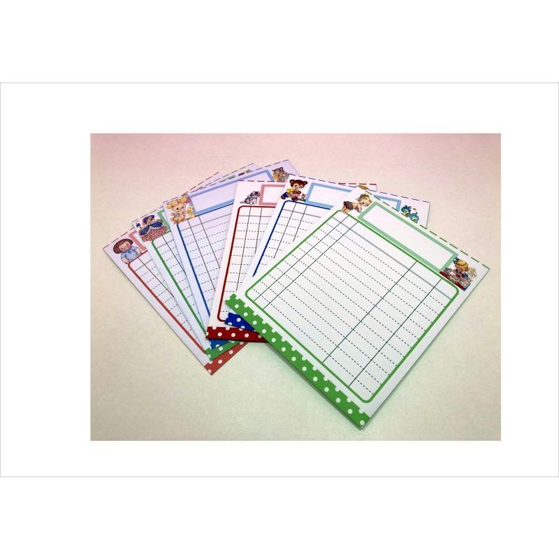 画像4: 仕分け袋＊ぷりケツ＊2種の紙質＊レトロアニマル＆ガール＊着せ替え人形＊6枚＊オリジナル