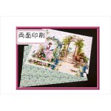 両面印刷＊鳥かごの中の女性＊フォトマット紙＊4枚＊コラージュペーパー＊オリジナル