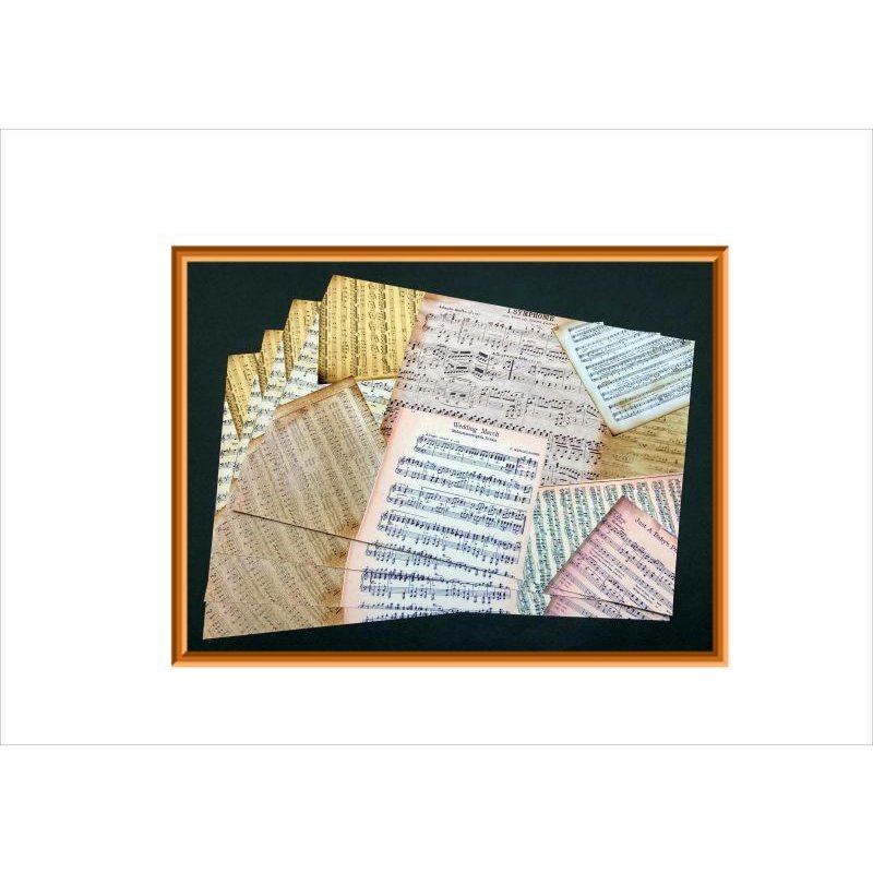 画像3: 両面印刷＊ピアノ発表会＊フォトマット紙＊4枚＊コラージュペーパー＊オリジナル