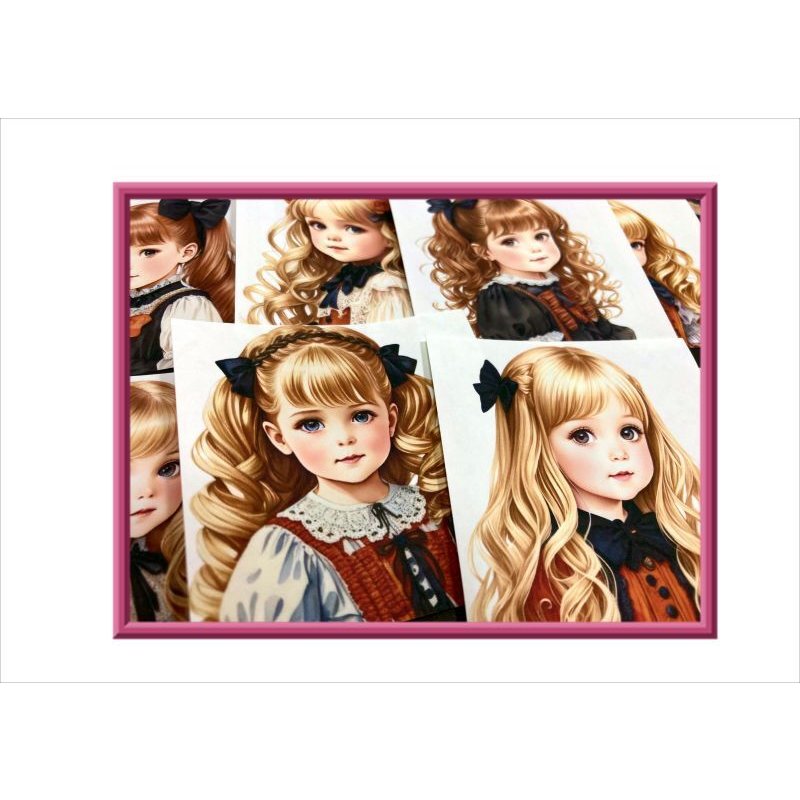 画像6: 正方形カットシール＊女の子（ハロウィン）＊大小24枚＊オリジナル