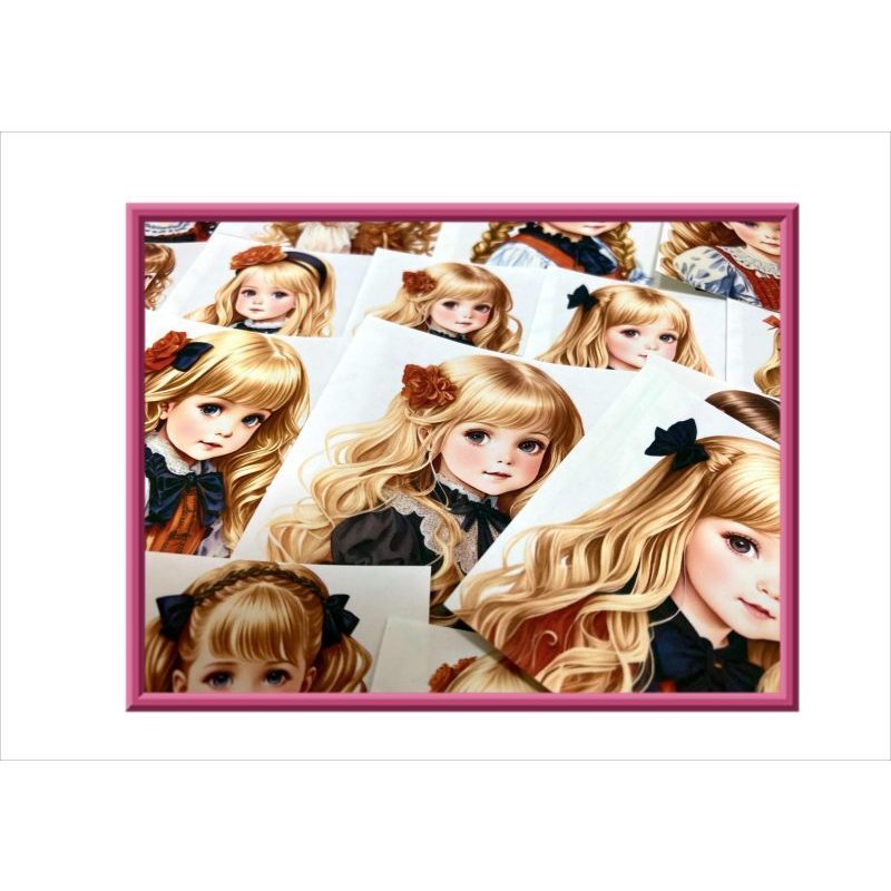 画像5: 正方形カットシール＊女の子（ハロウィン）＊大小24枚＊オリジナル