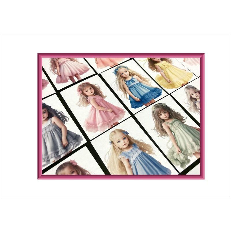 画像7: カットシール＊可愛い女の子＊35枚＊オリジナル