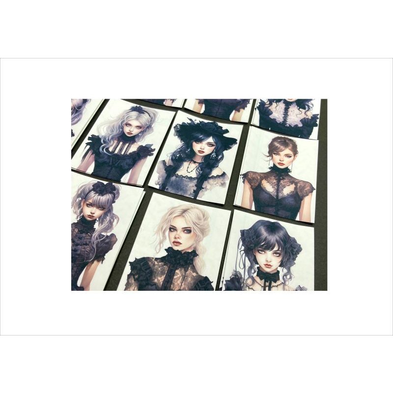 画像7: カットシール＊ゴスロリ＊32枚＊オリジナル