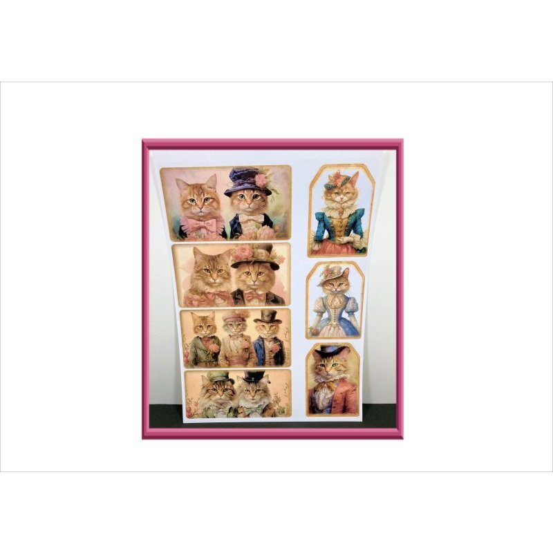 画像5: 素材セット＊ネコちゃん倶楽部♡＊37点♪ジャンクジャーナル＊オリジナル