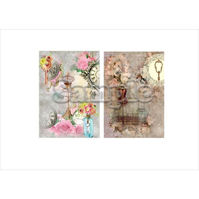 画像11: 柄違いペーパーセット＊トルソー＊10枚＊コラージュペーパー＊オリジナル