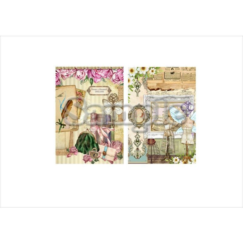 画像9: 柄違いペーパーセット＊トルソー＊10枚＊コラージュペーパー＊オリジナル