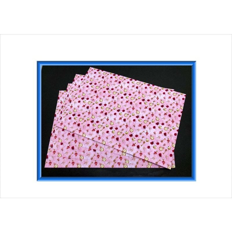 画像3: 両面印刷＊チェシャ猫＊不思議の国のアリス＊フォトマット紙＊4枚＊コラージュペーパー＊オリジナル