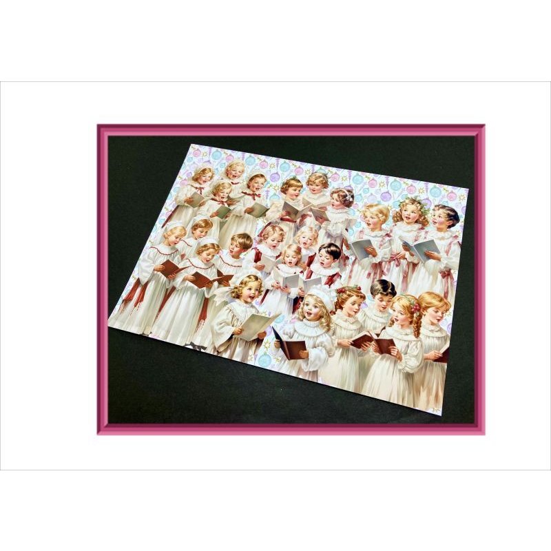 画像4: 天使の歌声＊聖歌隊＊２柄＊４枚＊コラージュペーパー＊オリジナル