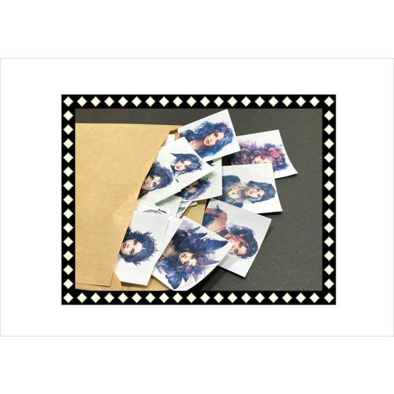 画像3: 豪華！ゴスロリ＊正方形カットシール＊72枚入り♪クラフト封筒入り＊オリジナル