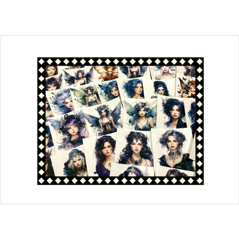 画像7: 豪華！ゴスロリ＊正方形カットシール＊72枚入り♪クラフト封筒入り＊オリジナル