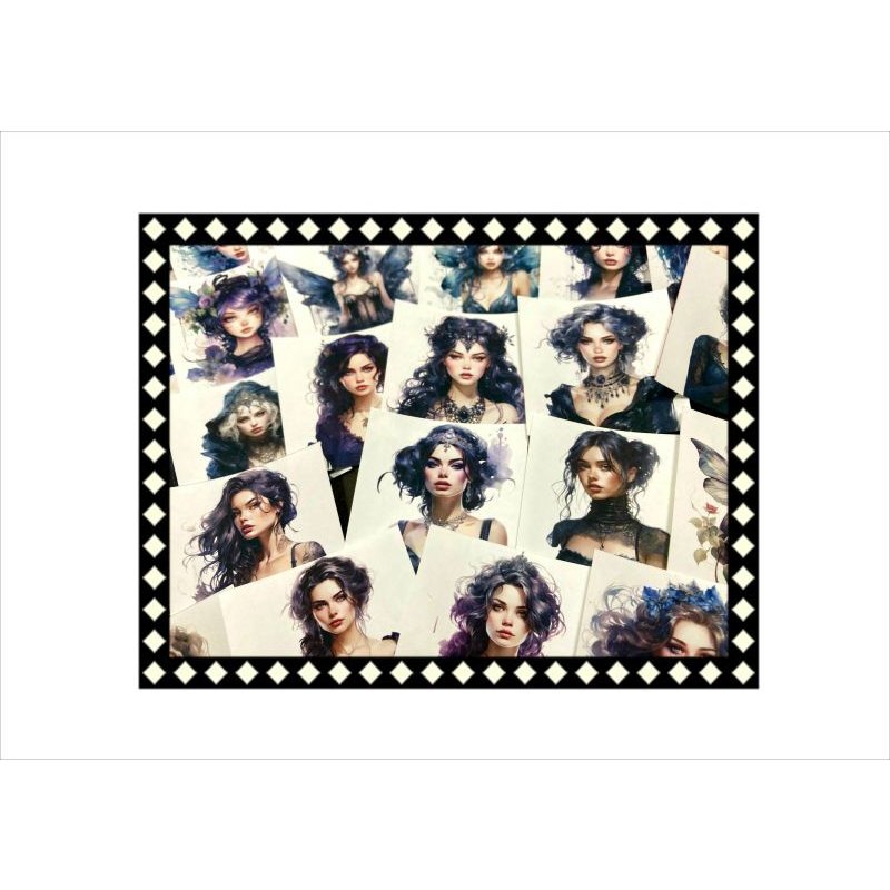 画像6: 豪華！ゴスロリ＊正方形カットシール＊72枚入り♪クラフト封筒入り＊オリジナル