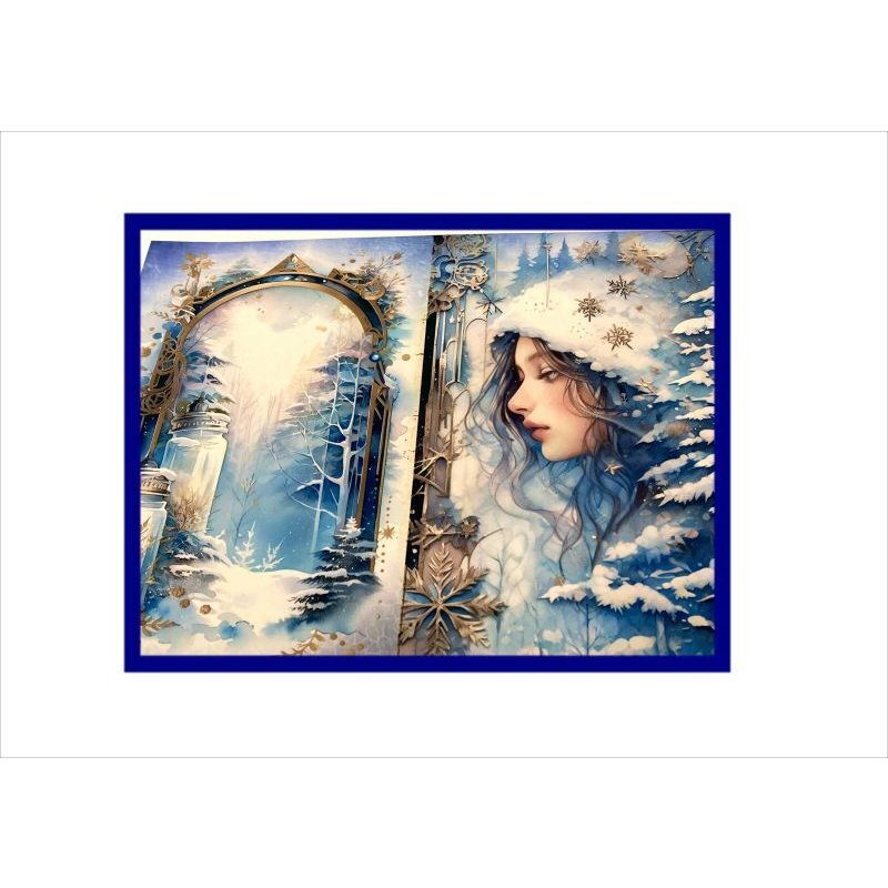 画像3: 素材セット＊ブルークリスマス＊ジャンクジャーナル＊ オリジナル