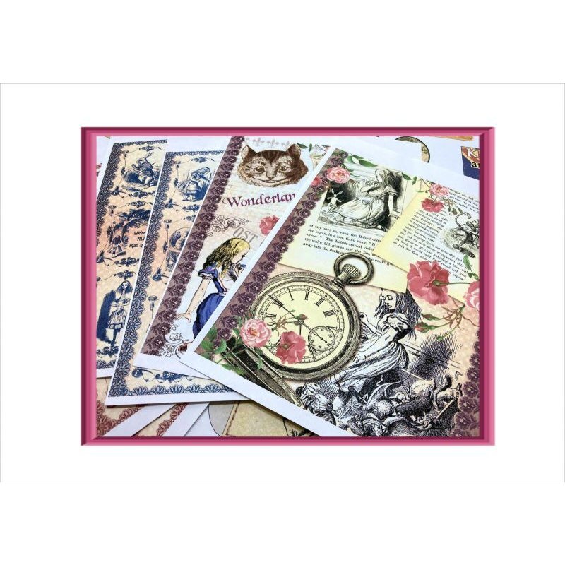 画像8: 素材セット＊アリス＊56点♪ジャンクジャーナル＊ オリジナル