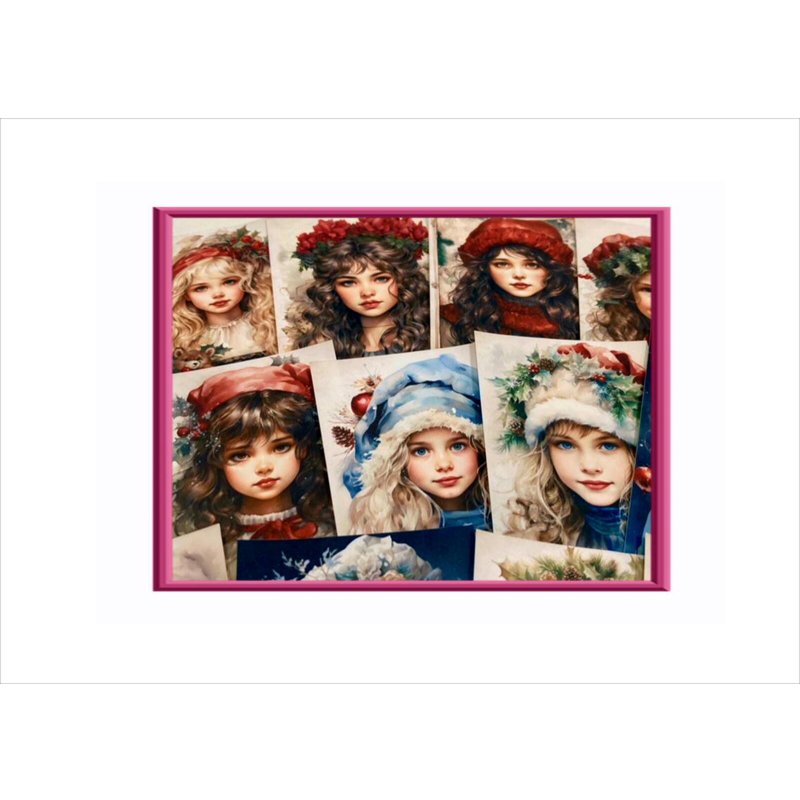 画像6: サンタ少女🎅カットシール＊20枚＊オリジナル