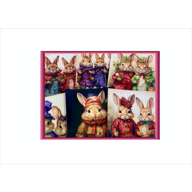 画像6: サンタうさぎ🎅Xmasセット🎄シール＆ミニメモ＊オリジナル