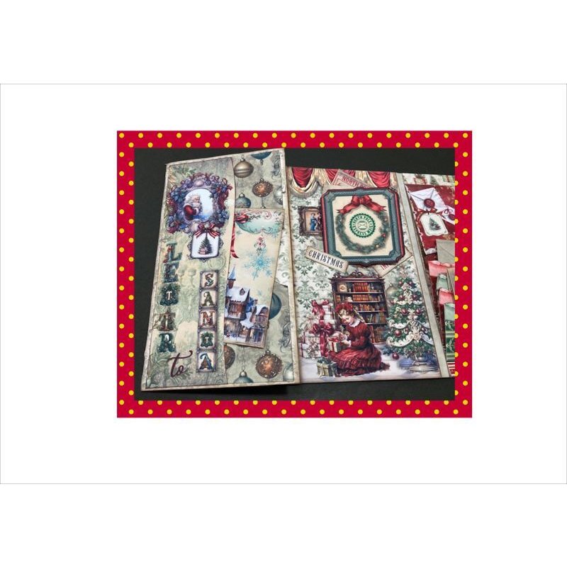 画像8: パタパタ♪クリスマス旅行　折りたたみBOOK風＊作り方付き♪ジャンクジャーナル＊素材セット＊ オリジナル