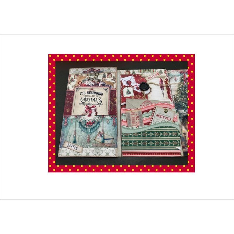 画像9: パタパタ♪クリスマス旅行　折りたたみBOOK風＊作り方付き♪ジャンクジャーナル＊素材セット＊ オリジナル