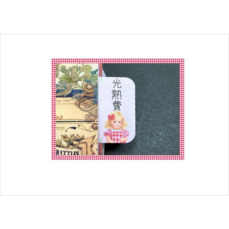 画像3: INDEX＊インデックスシール＊女の子（チェック柄）＊50枚＊オリジナル