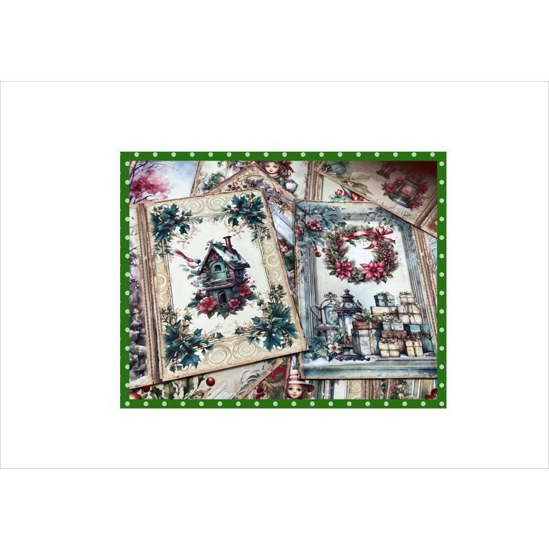 画像8: クリスマス🎄ペーパーセット＊大小＊柄違い＊18枚＊ オリジナル