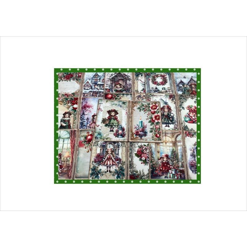 画像10: クリスマス🎄ペーパーセット＊大小＊柄違い＊18枚＊ オリジナル