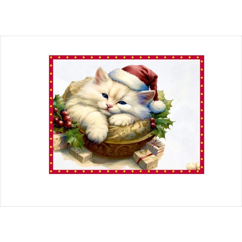 画像5: クリスマスペーパーセット＊素材＊コラージュペーパー＊5枚＊オリジナル