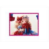 クリスマスギフト🎁＊少女＊コラージュペーパー＊4枚＊オリジナル