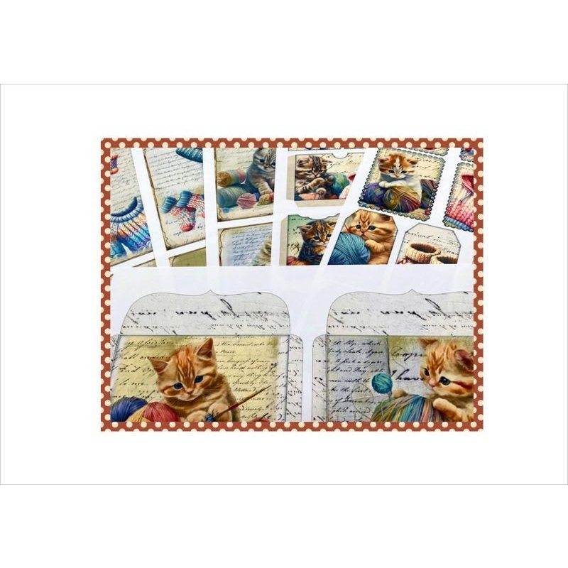 画像9: 素材セット＊糸巻ねこ＊ファイル作りに♪＊ オリジナル