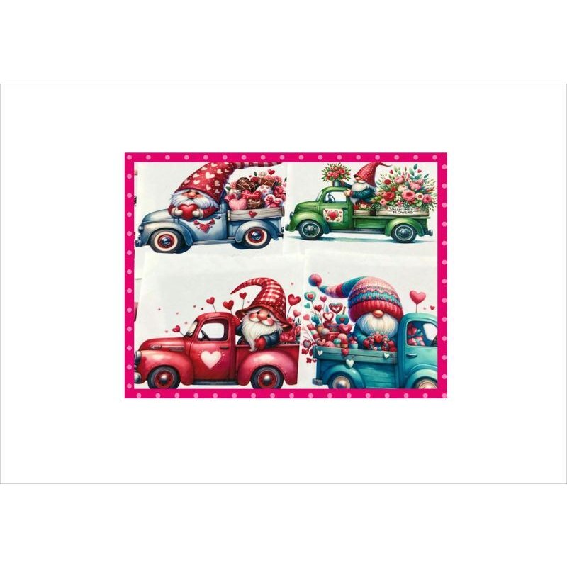 画像5: トラック野郎のこびとさん💓大きめ＊正方形カットシール＊12枚＊オリジナル