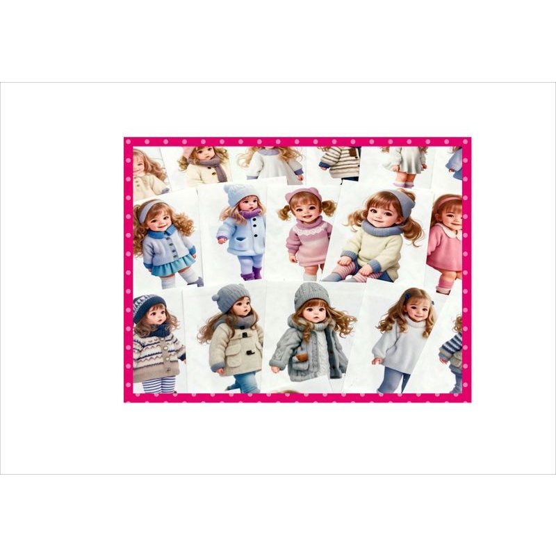 画像9: カットシール＊寒いの大好き♪女の子＊24枚＊オリジナル