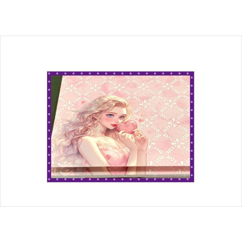 画像6: プリンセス＊ハート型光沢シール付き＊メモ帳＊32枚＊オリジナル