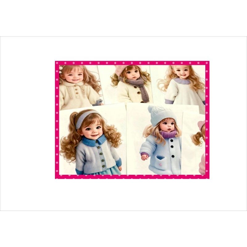 画像8: カットシール＊寒いの大好き♪女の子＊24枚＊オリジナル