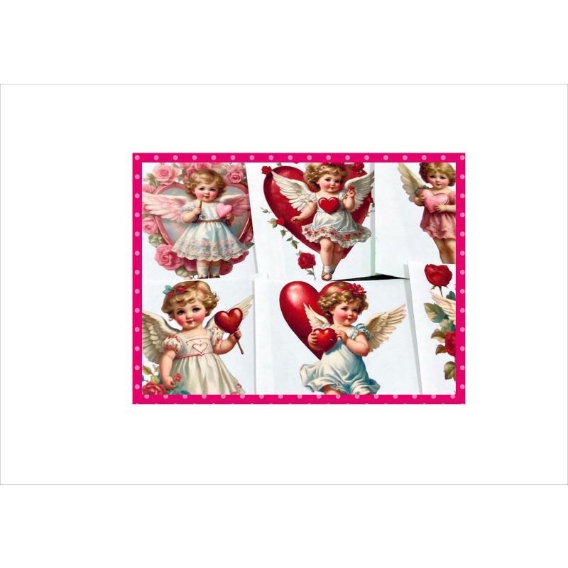 画像8: 天使のハート💓正方形カットシール＊エンジェル＊21枚＊オリジナル