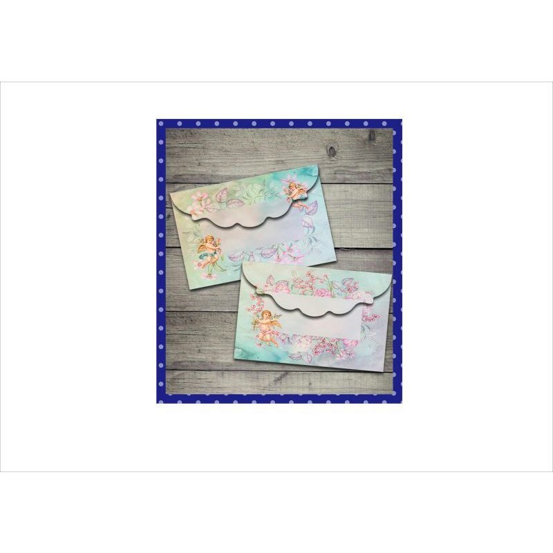 画像10: 自分で作る♪封筒セット＊Angel＊柄違い4枚＊ オリジナル