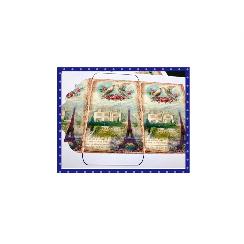 画像4: 自分で作る♪封筒セット＊エッフェル塔＊柄違い4枚＊ オリジナル