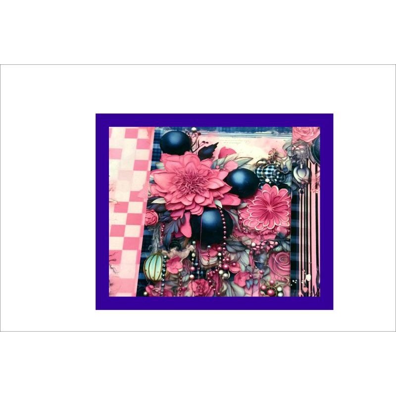 画像5: ゴスロリ*ブラックピンク*メモ*両面印刷*柄違い12枚*オリジナル