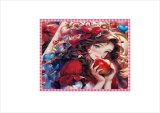 ハートがいっぱい💕リンゴ持つ女の子＊カード＊両面印刷＊8枚＊オリジナル