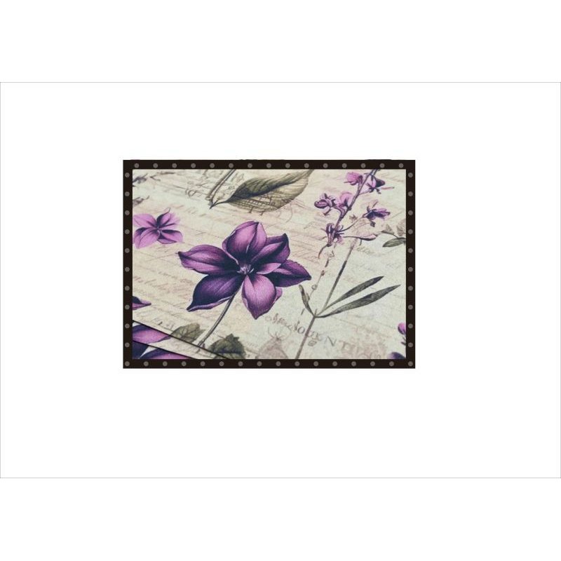 画像4: 厚紙＊コラージュペーパー＊紫の花＊オリジナル