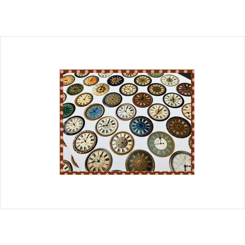 画像4: ちょっと厚め＊時計がいっぱい＊コラージュペーパー＊3種×2枚オリジナル