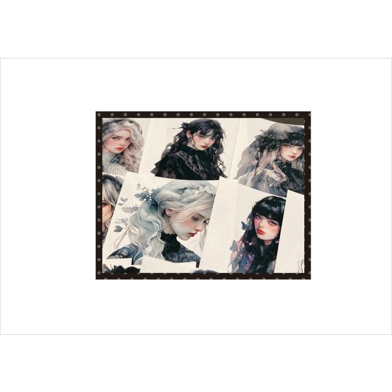 画像8: ちょっと大きめ＊カットシール＊ゴシックロリータ＊ゴスロリ＊16枚＊オリジナル