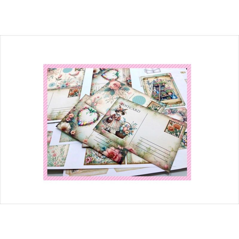 画像11: 素材セット＊イースター＊うさぎ＊封筒やポケットがいっぱい＊ オリジナル