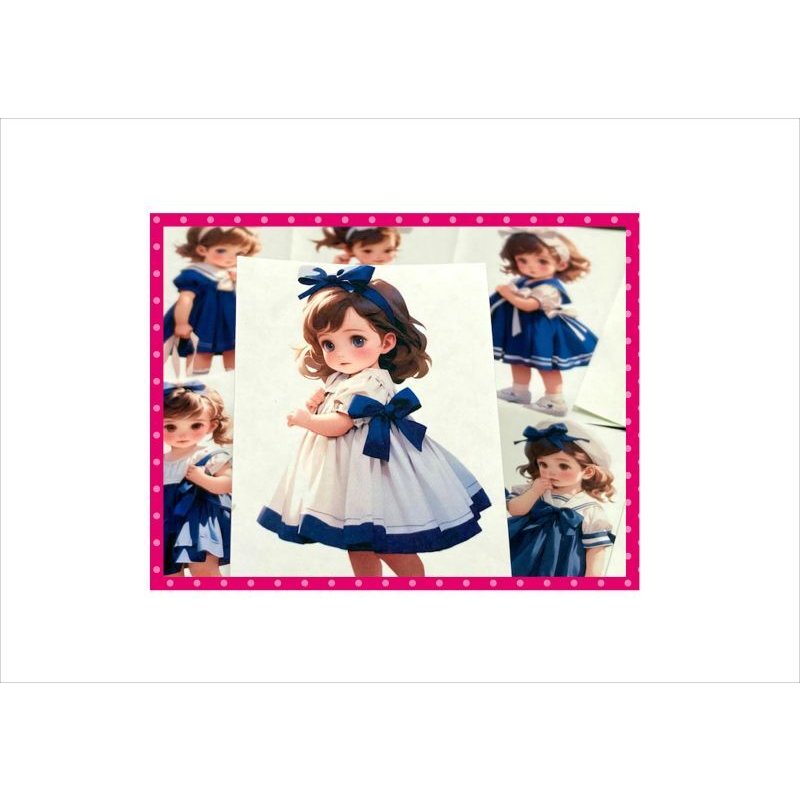 画像6: カットシール＊キュートガール＊大小＊2８枚＊オリジナル