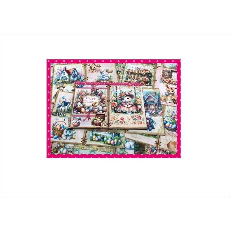 画像15: ハッピーイースター＊ウサギさん＊ ペーパーセット＊両面印刷＊15枚綴り＊オリジナル