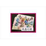 花の妖精＊両面印刷＊コラージュペーパー＊フラワー英字＊4枚＊オリジナル