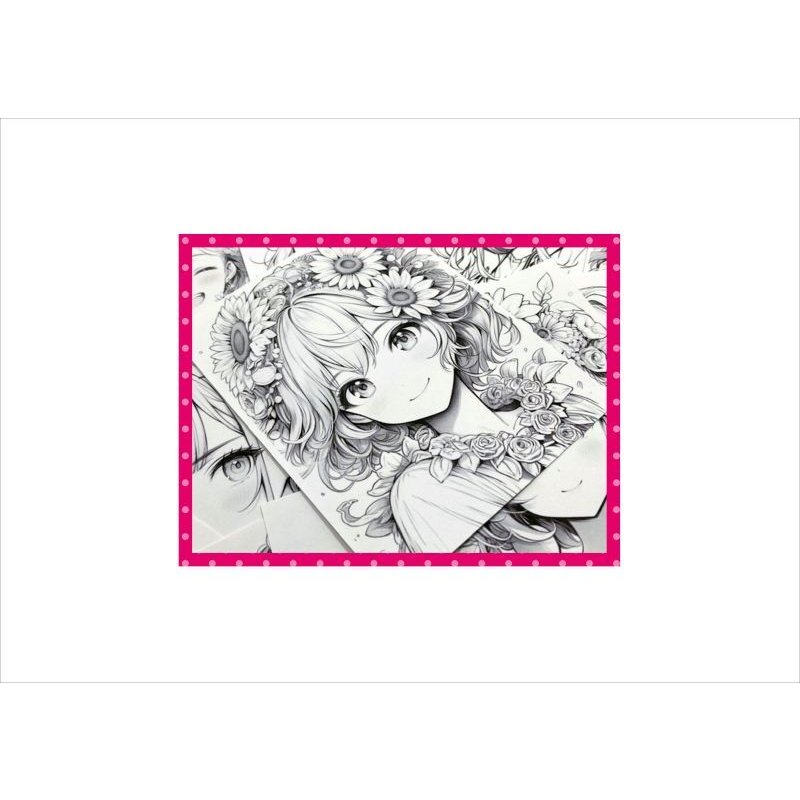 画像4: わくわく♪大人のぬり絵＊女の子＊A＊20柄＊ペーパー＊オリジナル