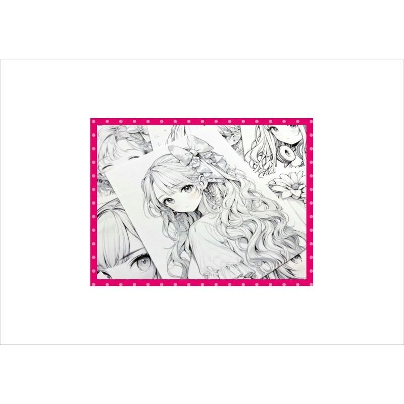 画像6: わくわく♪大人のぬり絵＊女の子＊A＊20柄＊ペーパー＊オリジナル