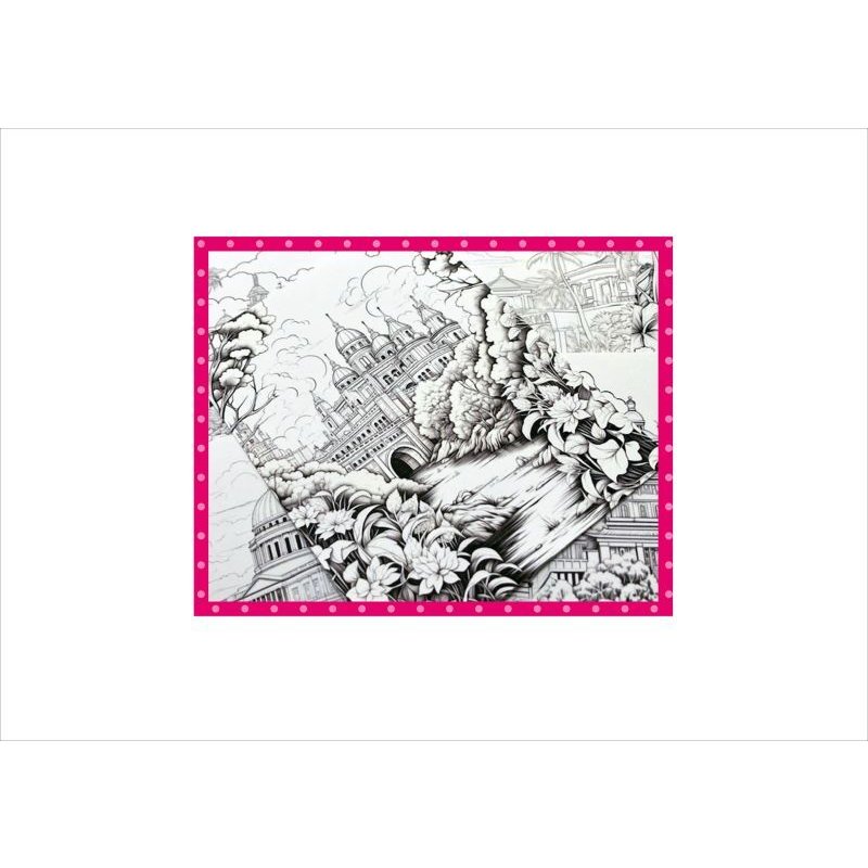 画像5: わくわく♪大人のぬり絵＊名所＊エッフェル塔＊20柄＊ペーパー＊オリジナル