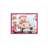 クマさんのお出かけとお風呂＊カットシール＊15枚＊オリジナル