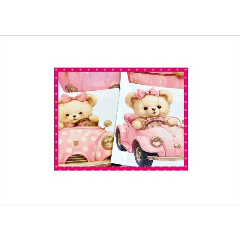 画像7: クマさんのお出かけとお風呂＊カットシール＊15枚＊オリジナル