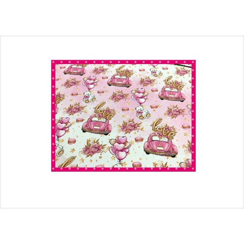 画像7: ピンクのワーゲン＊コラージュペーパー＊5柄セット＊オリジナル